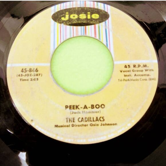 The Cadillacs - Oh Oh Lolita / Peek-A-Boo - Josie 45rpm Vinyl Record Single 7" - Picture 4 of 6